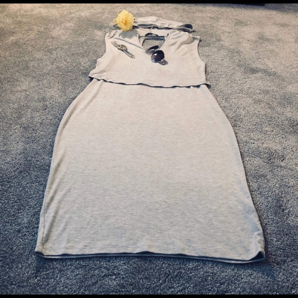 Jersey Dress with Hoodie - Picture 3 of 6